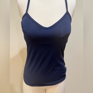 Navy halter tank size small new